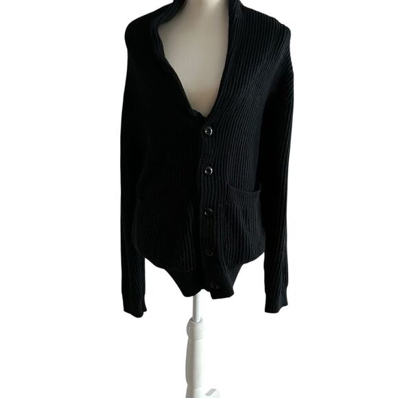 Navy Blue Knit Cardigan Sweater iClosam Oversized  Size Small NWT - Picture 7 of 8